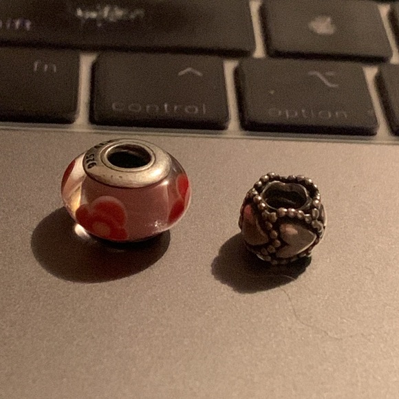 Set of 2 pandora silver charms - Picture 2 of 2
